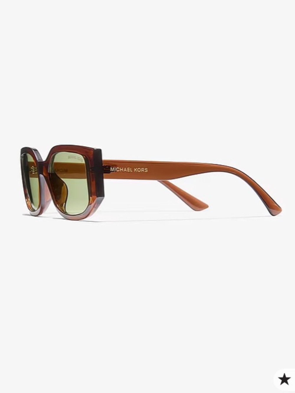 Michael Kors MK2239U Denali 4028/2 1N Tortoise Rectangular Sunglasses 52-20-145 - Picture 9 of 11